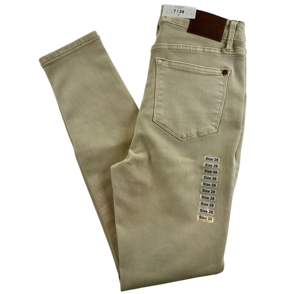 Judy Blue Bone High Waist Tummy Control Skinny Jeans JB88845 Size 7/28 NEW